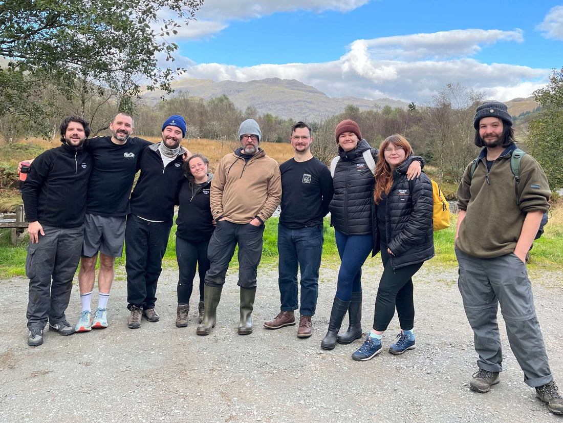 Northern Monk Staff Volunteer with Restoring Hardknott Forest