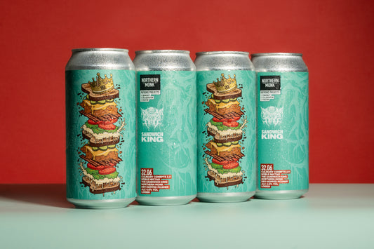 4 PACK // 32.06 // CULINARY CONCEPTS // THE SANDWICH KING // NOBLE NECTAR // DRY-HOPPED PILSNER // 4.0%