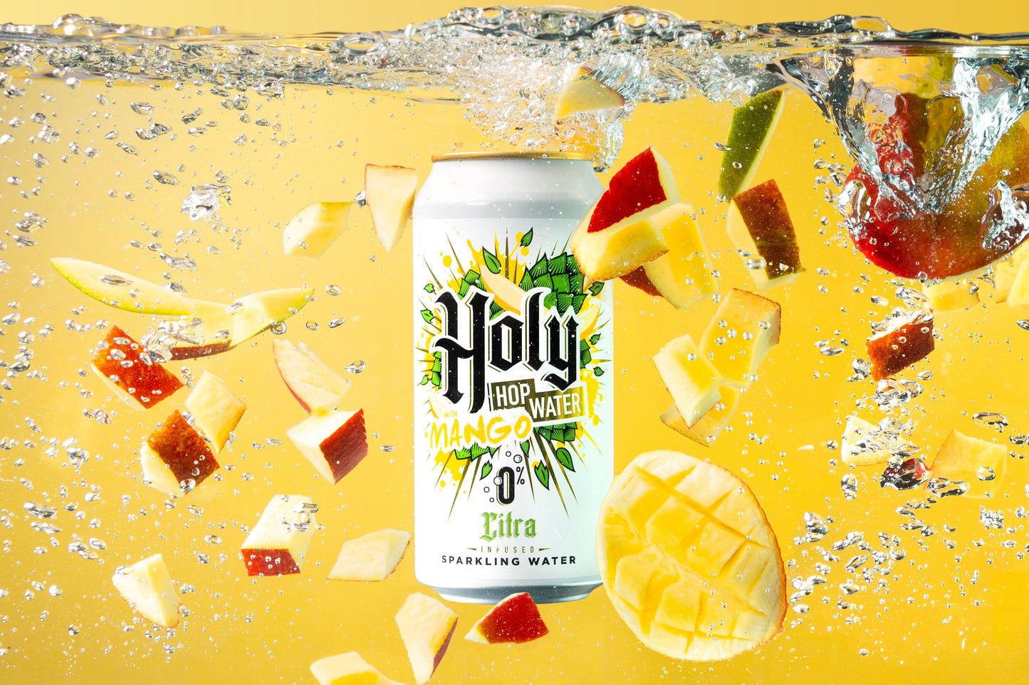 12 PACK // HOLY HOP WATER MANGO // CITRA INFUSED SPARKLING HOP WATER