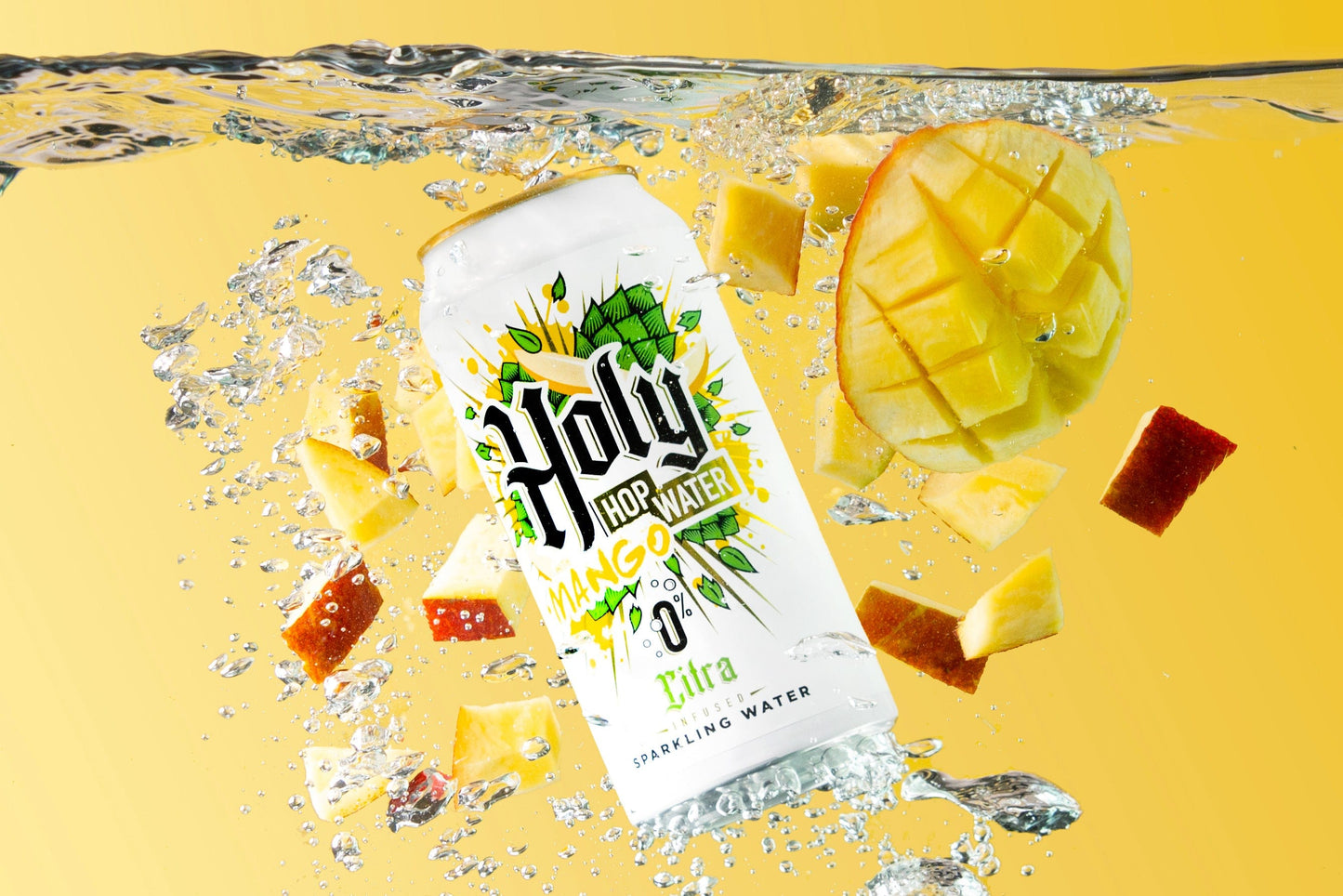 12 PACK // HOLY HOP WATER MANGO // CITRA INFUSED SPARKLING HOP WATER