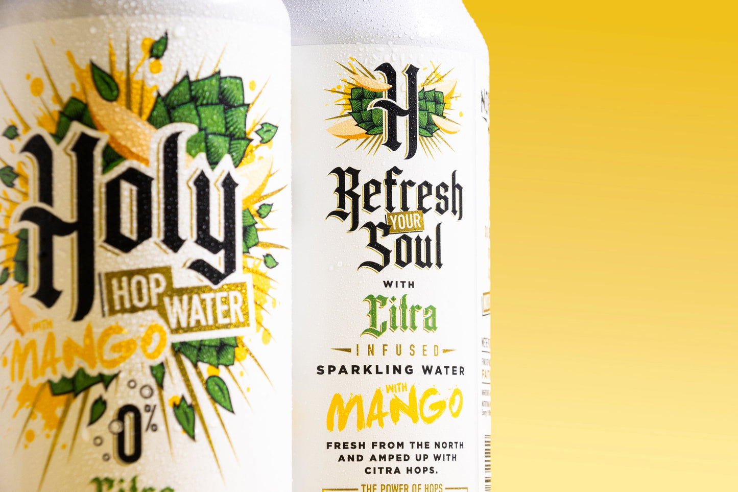 12 PACK // HOLY HOP WATER MANGO // CITRA INFUSED SPARKLING HOP WATER