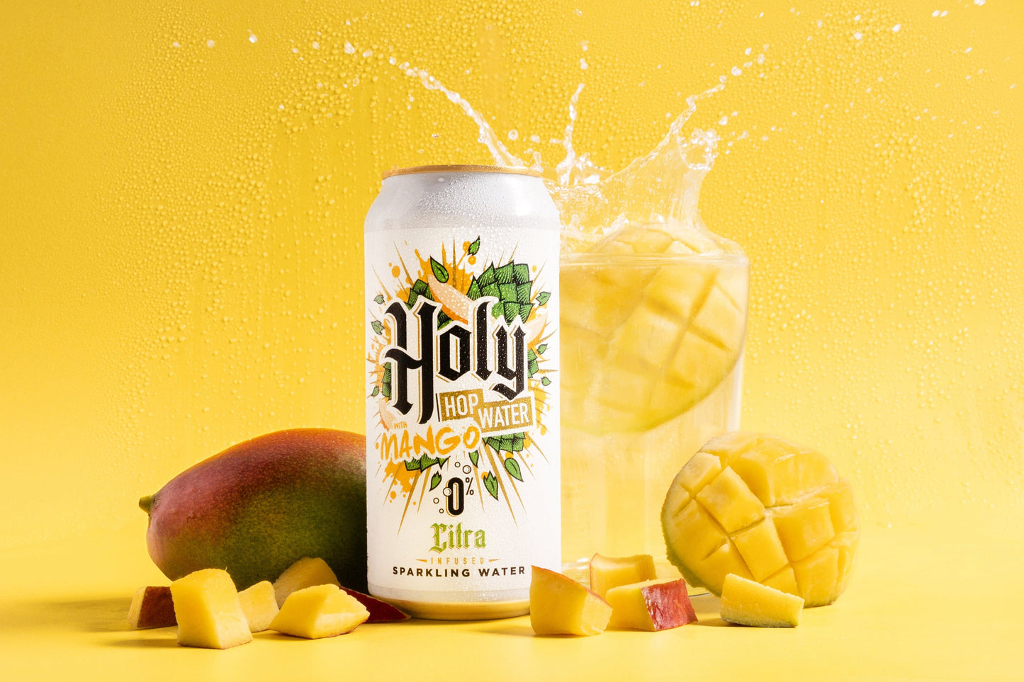 12 PACK // HOLY HOP WATER MANGO // CITRA INFUSED SPARKLING HOP WATER