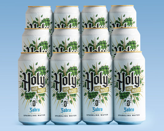 12 PACK // HOLY HOP WATER SABRO // INFUSED SPARKLING HOP WATER