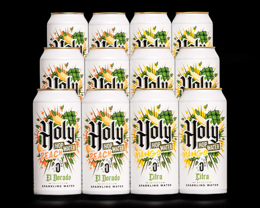 12 PACK HOP WATER MIX // HOLY HOP WATER MANGO // HOLY HOP WATER PEACH