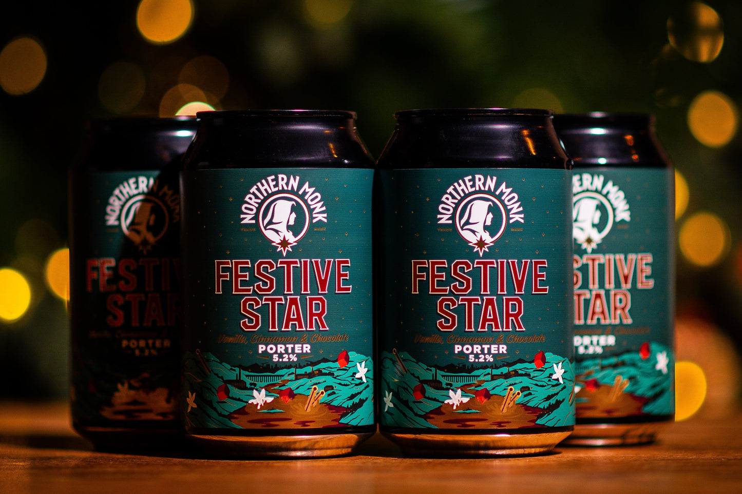 4 PACK // FESTIVE STAR 2024 // VANILLA, CINNAMON & CHOCOLATE PORTER // 5.2%