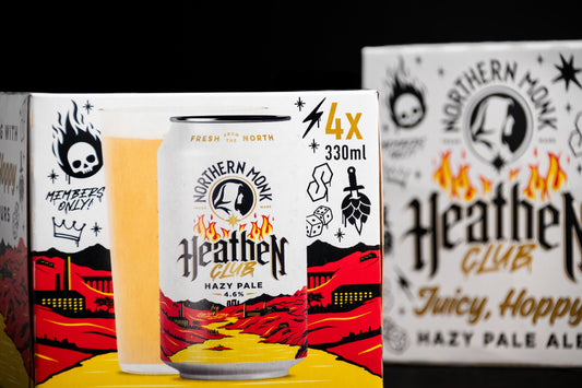 4 PACK // HEATHEN CLUB // CLUBHOUSE HAZY PALE ALE // 330ML // 4.6%