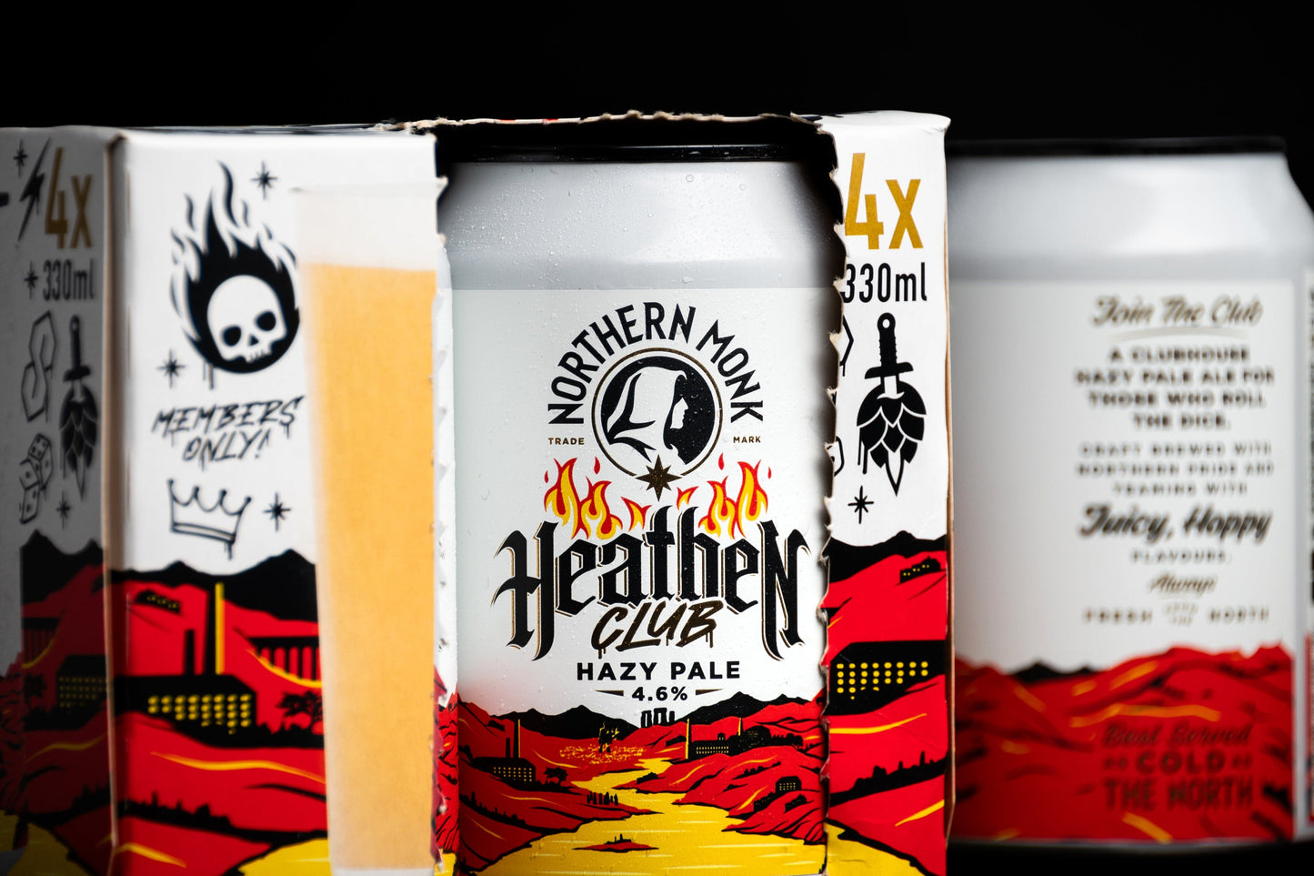 4 PACK // HEATHEN CLUB // CLUBHOUSE HAZY PALE ALE // 330ML // 4.6%