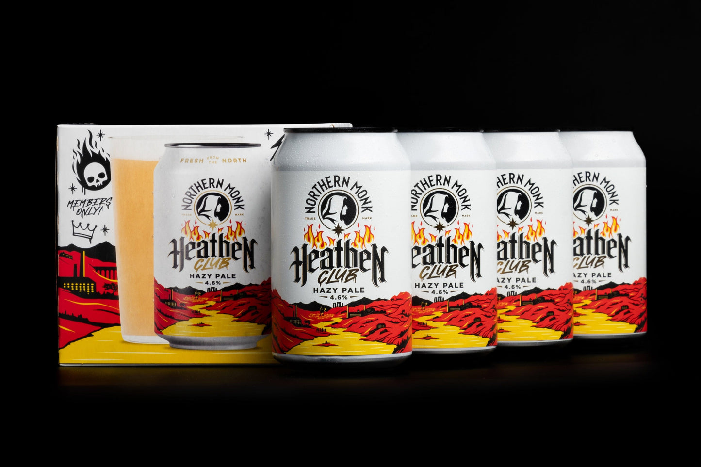 4 PACK // HEATHEN CLUB // CLUBHOUSE HAZY PALE ALE // 330ML // 4.6%