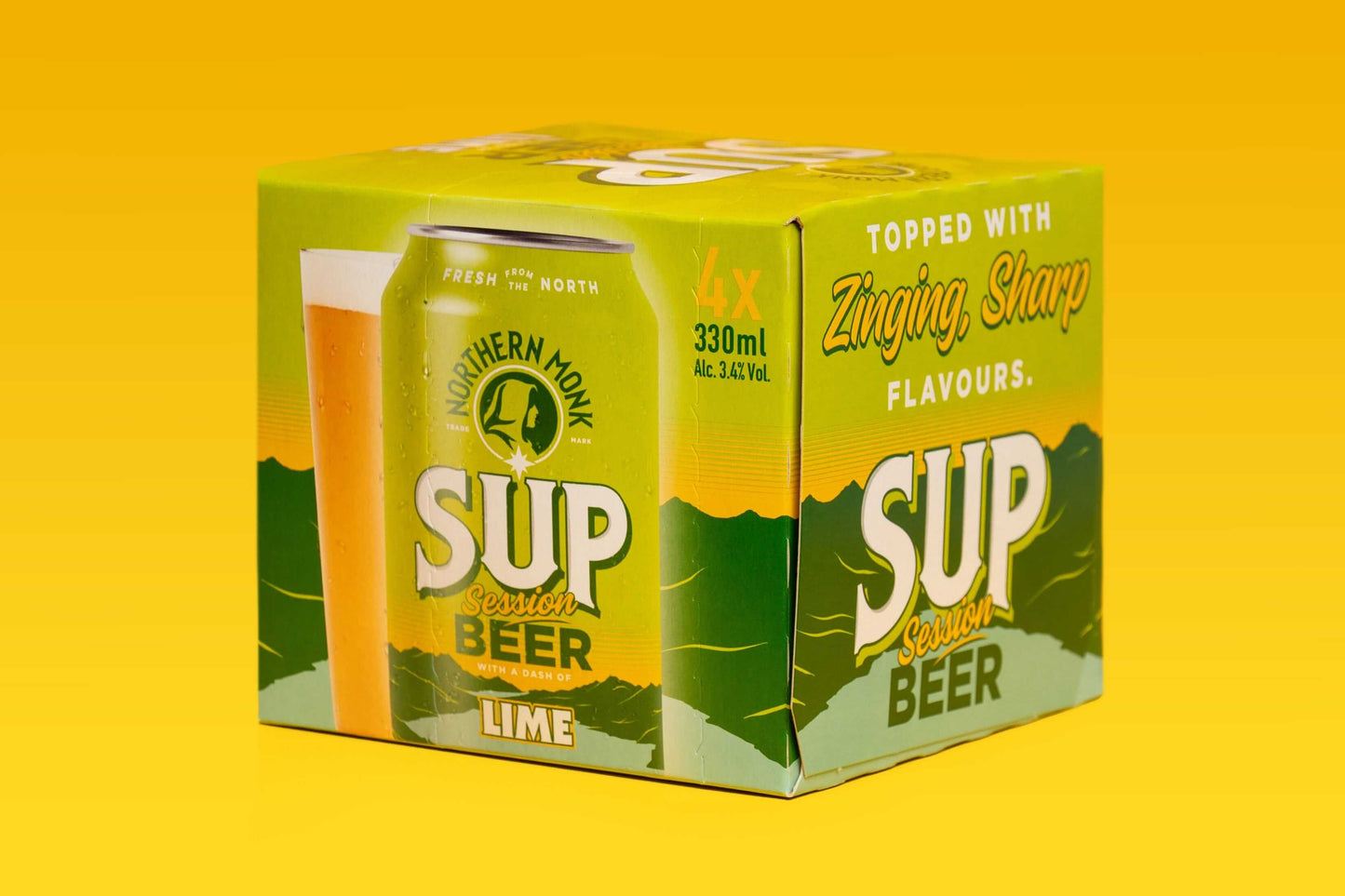 4 PACK // SUP & LIME // SESSION BEER // 330ML // 3.4%