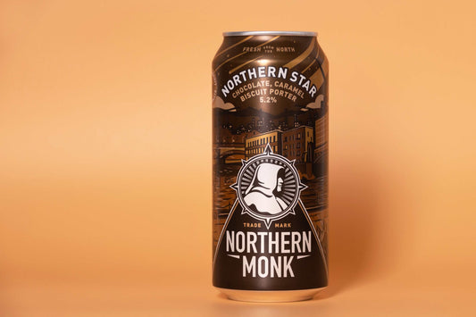 Northern Monk PREVIOUS BRANDING  NORTHERN STAR™ 440ml  CHOCOLATE, CARAMEL & BISCUIT PORTER  5.2% - Northern Monk