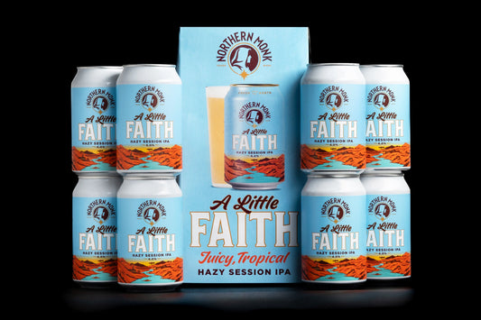 Northern Monk 8-PACK  A LITTLE FAITH  HAZY SESSION IPA  4.0% - Northern Monk