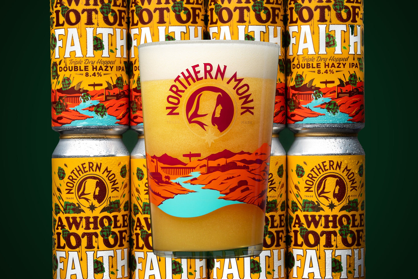 A WHOLE LOT OF FAITH // TRIPLE DRY-HOPPED DOUBLE HAZY IPA // 8.4%