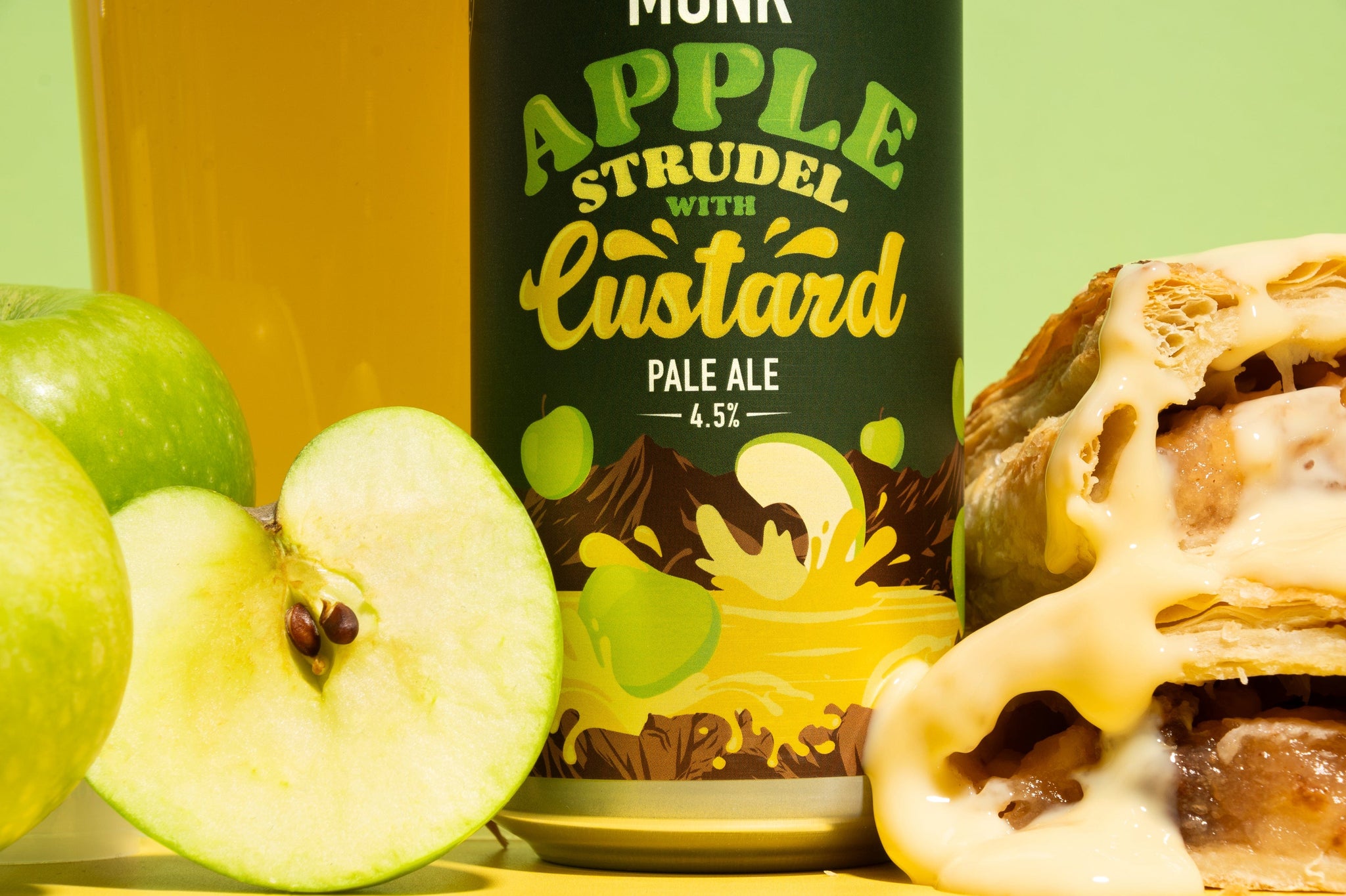 Apple Strudel With Custard Pale Ale Northern Monk