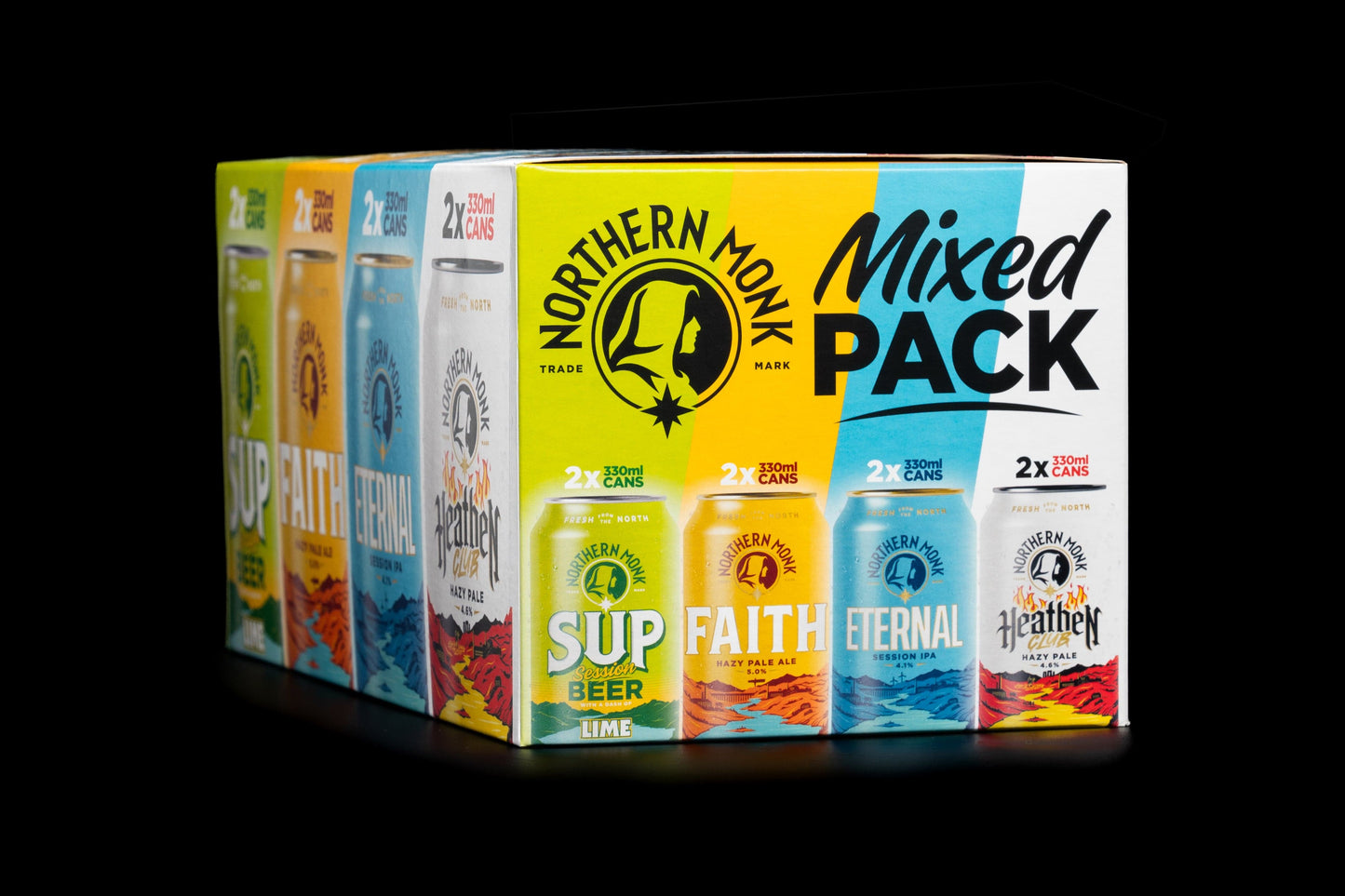 MIXED PACK // 8 CANS // FAITH // SUP & LIME // ETERNAL // HEATHEN CLUB