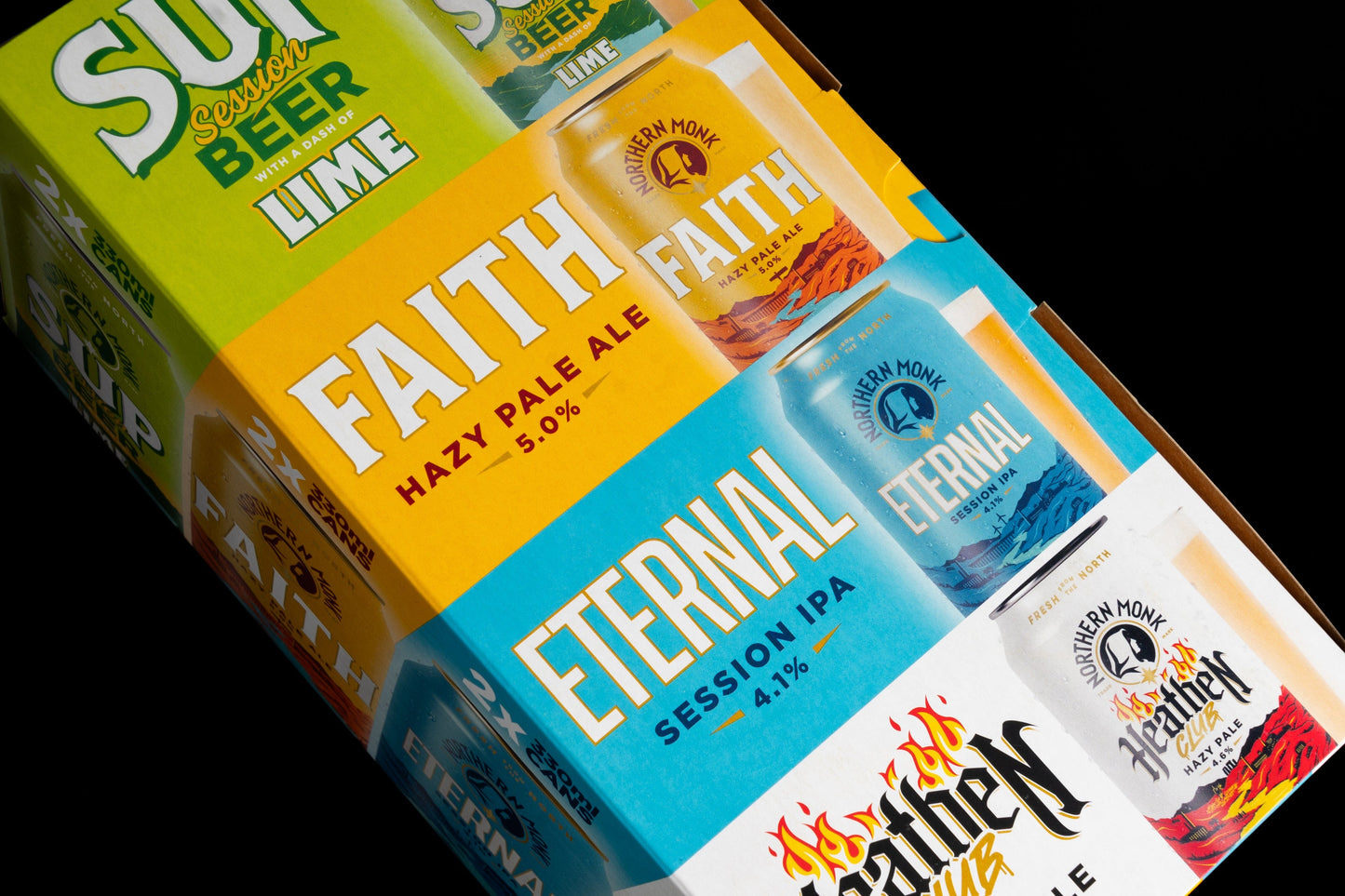 MIXED PACK // 8 CANS // FAITH // SUP & LIME // ETERNAL // HEATHEN CLUB