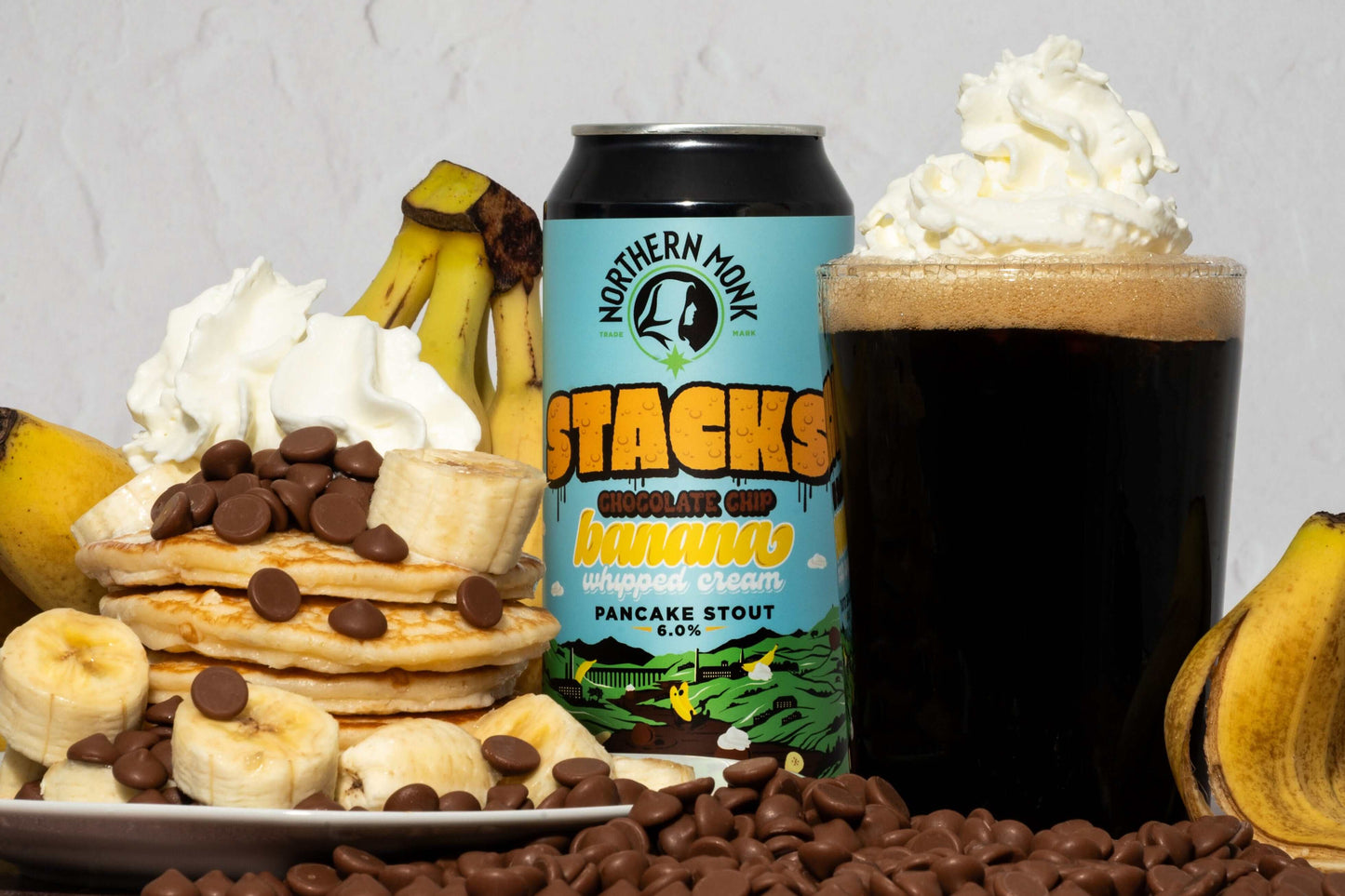 STACKS // CHOCOLATE CHIP, BANANA, AND WHIPPED CREAM // STOUT // 6.0%