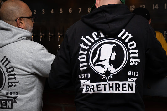 BLACK NORTHERN MONK BRETHREN ZIP HOODIE