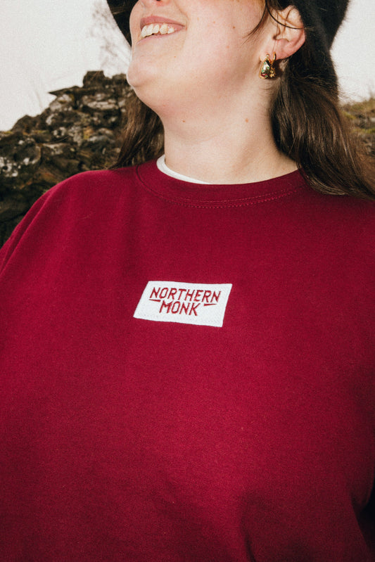 BURGUNDY NORTHERN MONK SWEATSHIRT