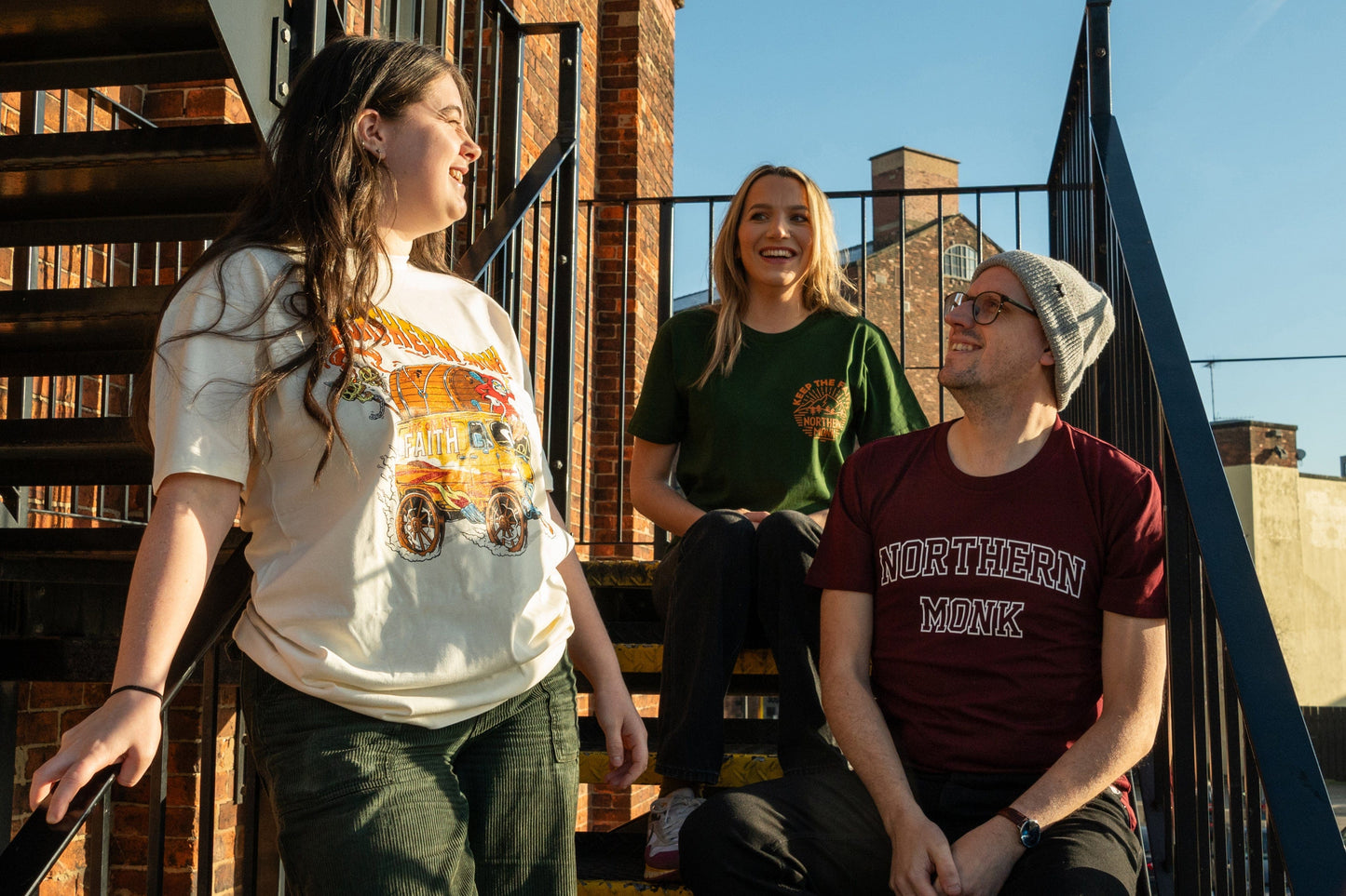 BURGUNDY VARSITY NORTHERN MONK TEE