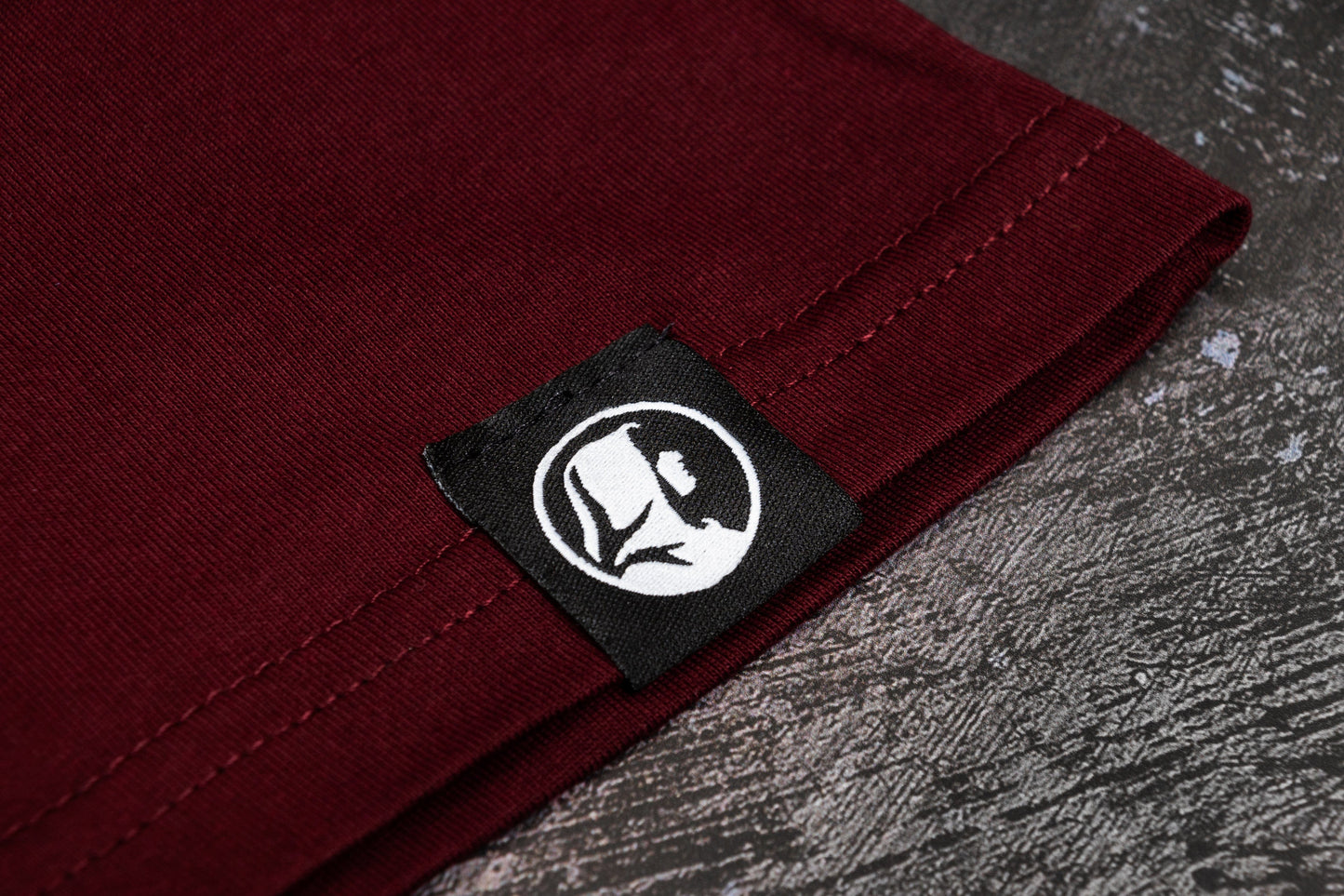 BURGUNDY VARSITY NORTHERN MONK TEE