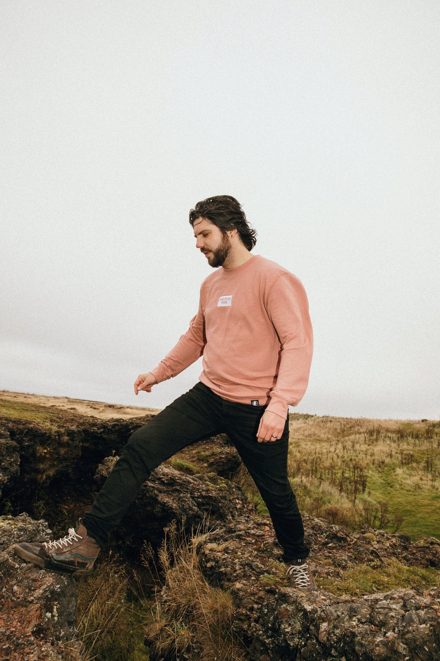 DUSKY PINK NORTHERN MONK SWEATSHIRT