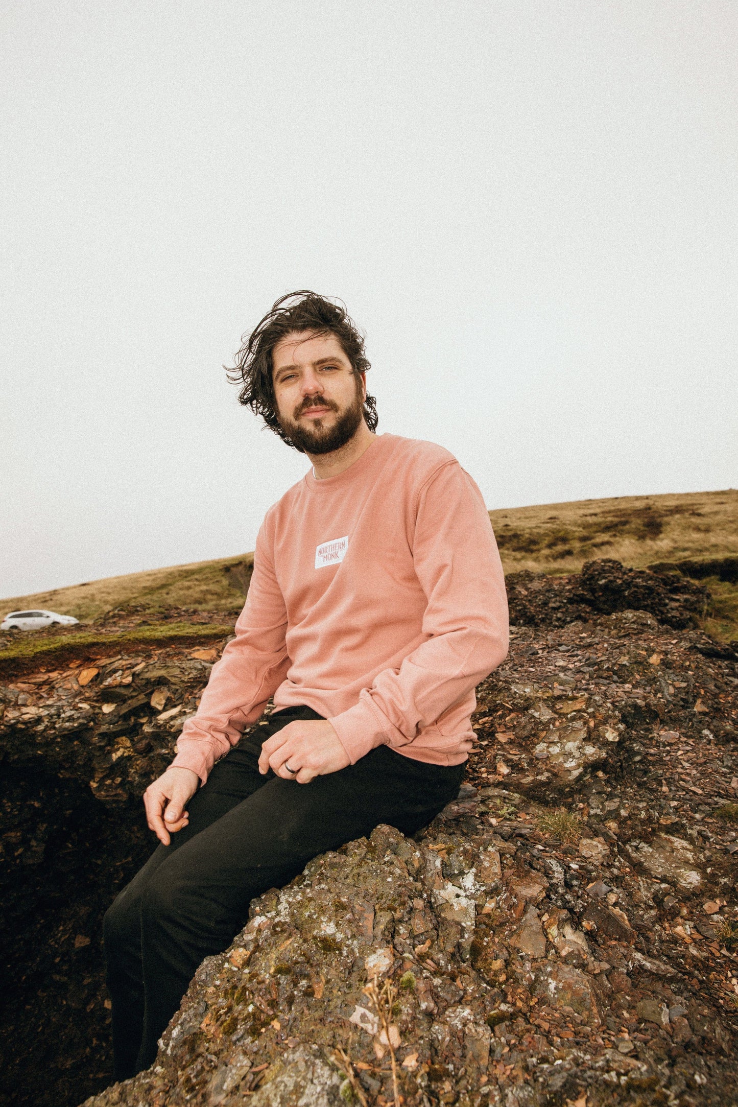 DUSKY PINK NORTHERN MONK SWEATSHIRT