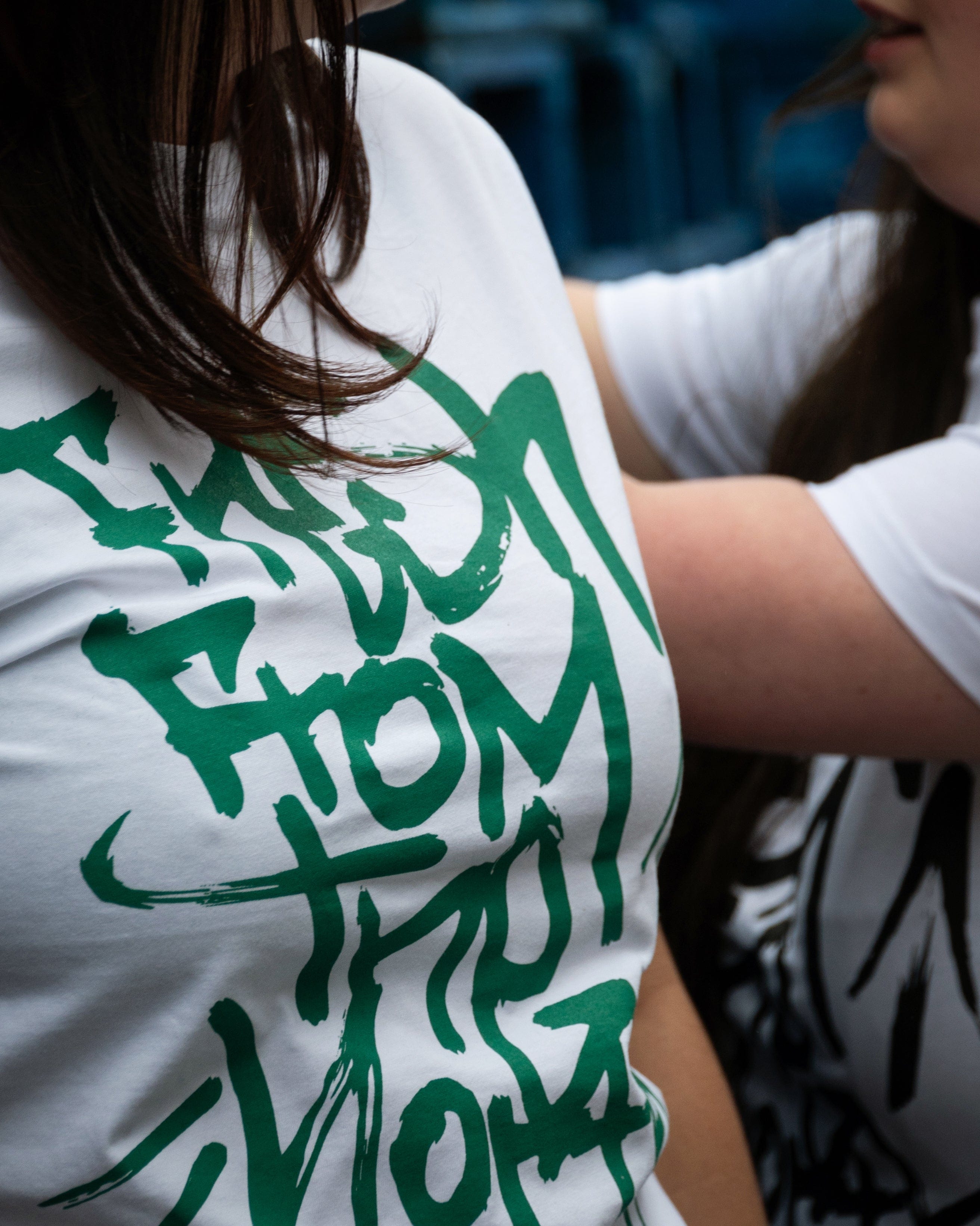 GIFT // GREEN GRAFFITI WHITE TEE // FAITH BUNDLE