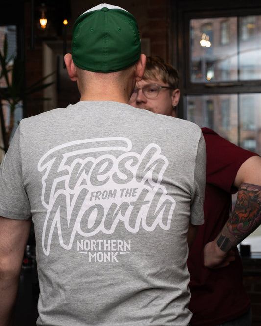 GREY FRESH FROM THE NORTH STICKER TEE