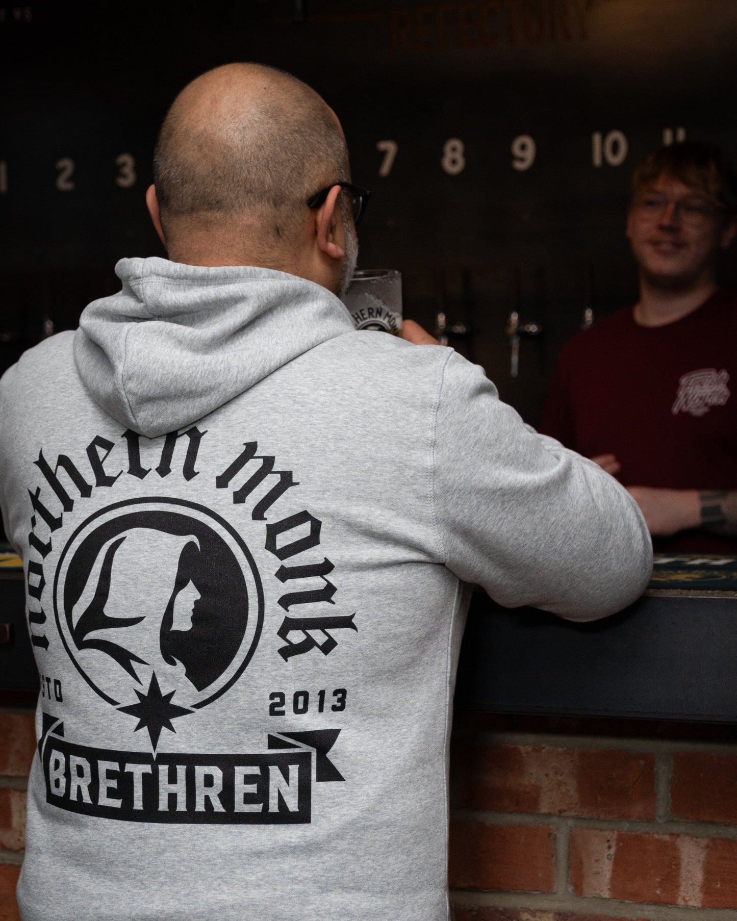 GREY NORTHERN MONK BRETHREN HOODIE