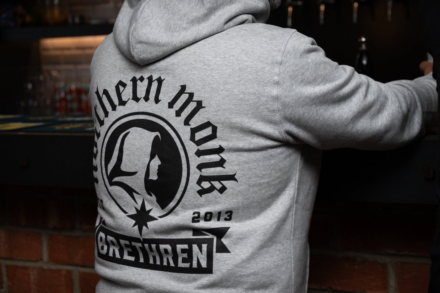 GREY NORTHERN MONK BRETHREN HOODIE