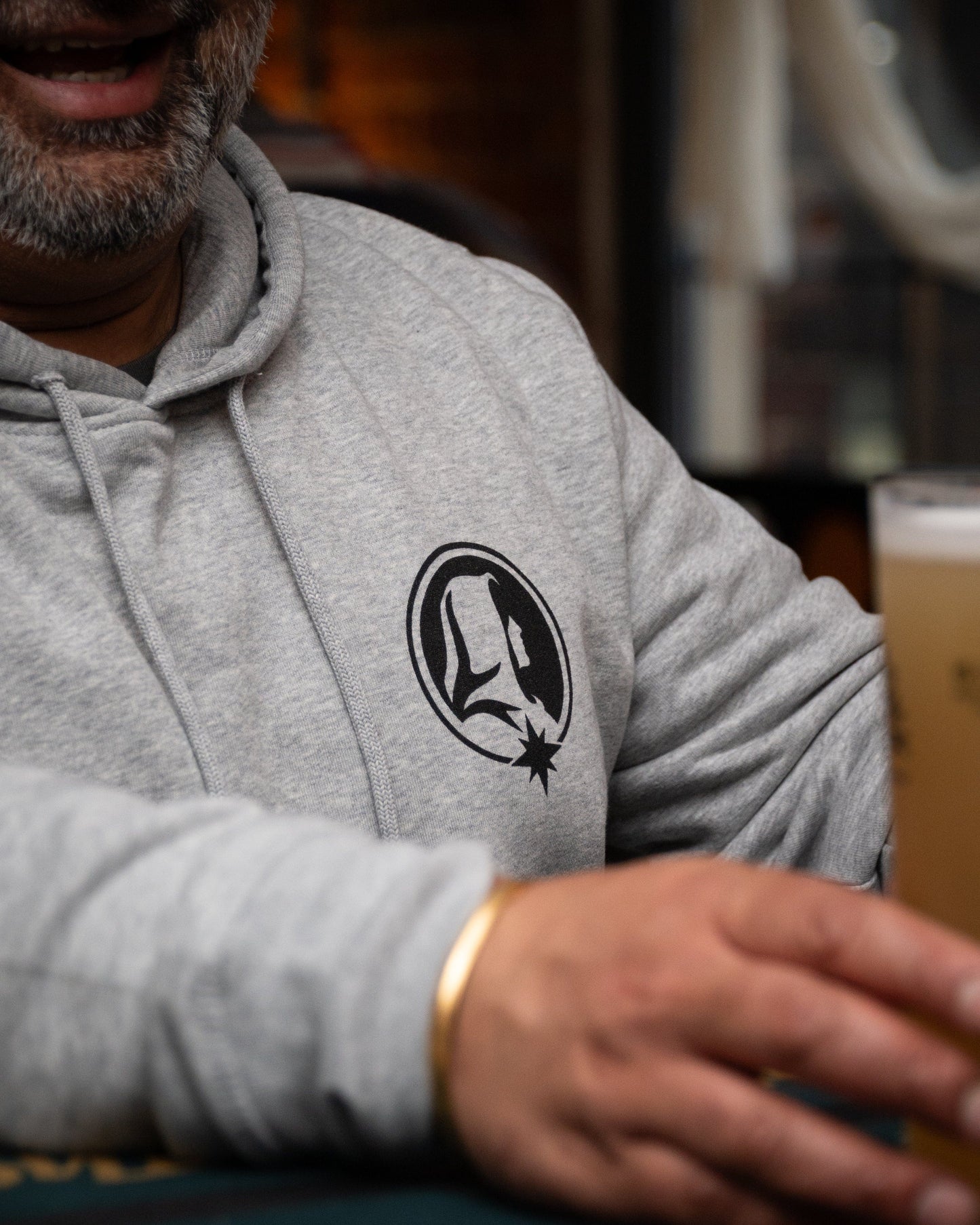 GREY NORTHERN MONK BRETHREN HOODIE