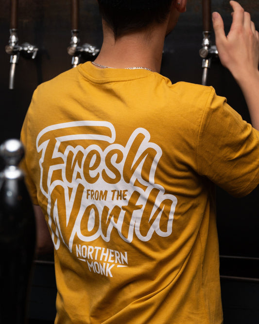 MUSTARD FRESH FROM THE NORTH STICKER TEE