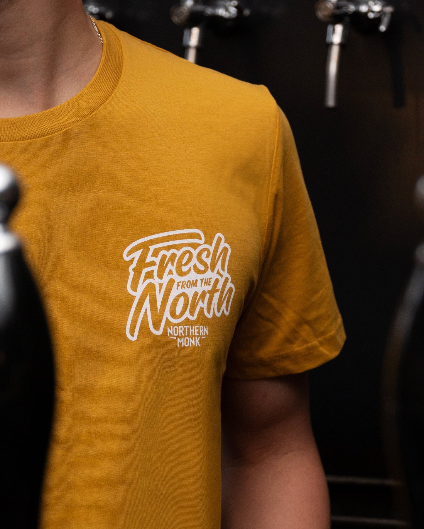 MUSTARD FRESH FROM THE NORTH STICKER TEE