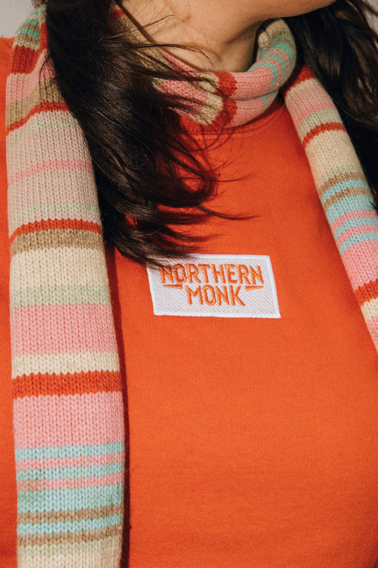 ORANGE NORTHERN MONK SWEATSHIRT