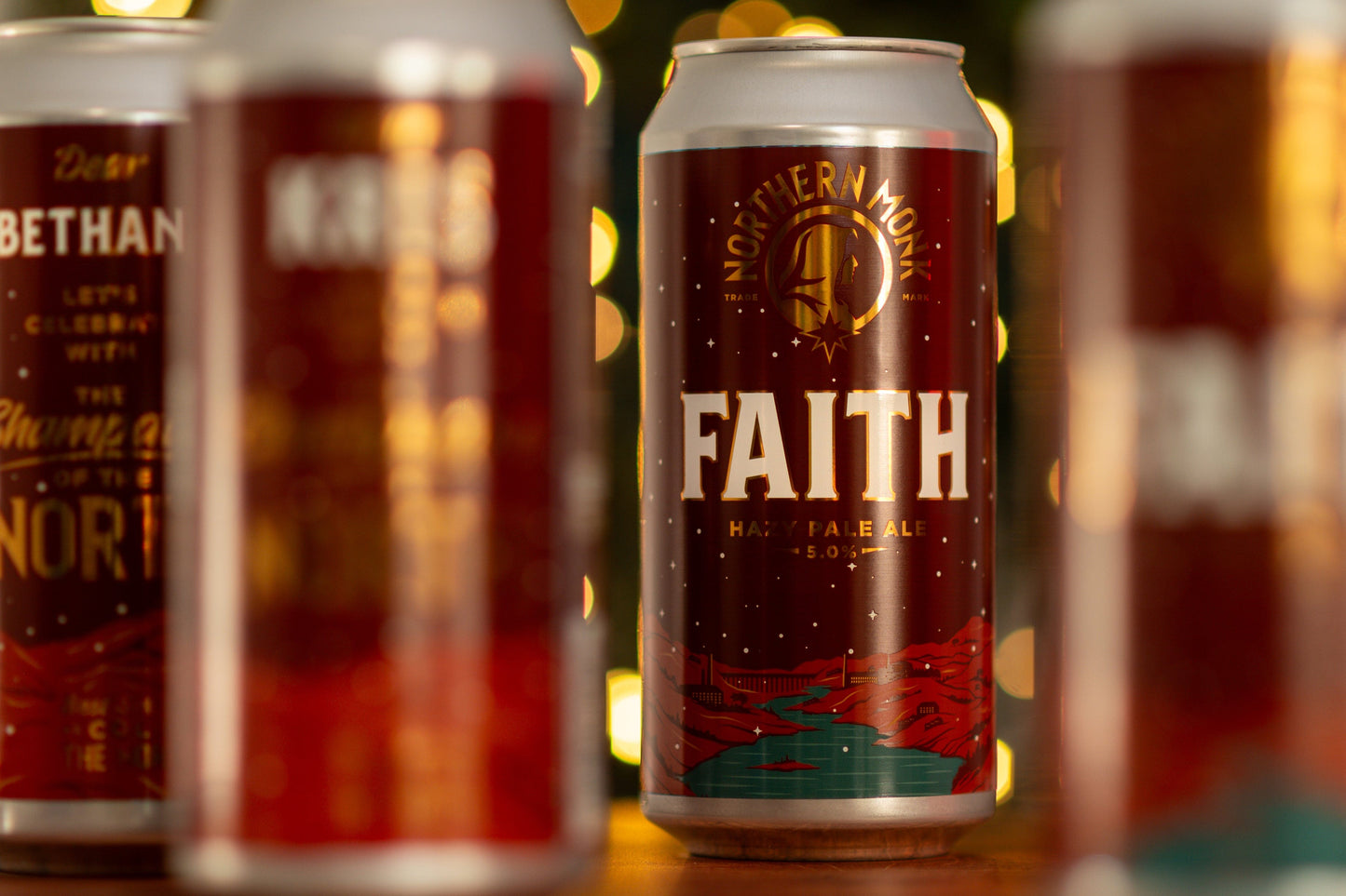 PRE-ORDER FESTIVE PERSONALISED 6 PACK // 440ml FAITH™ // HAZY PALE ALE